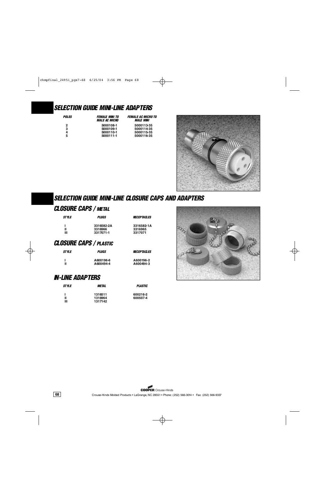 Joy Cooper Interconnect SURE-MATE RECEPTACLES Data Sheet