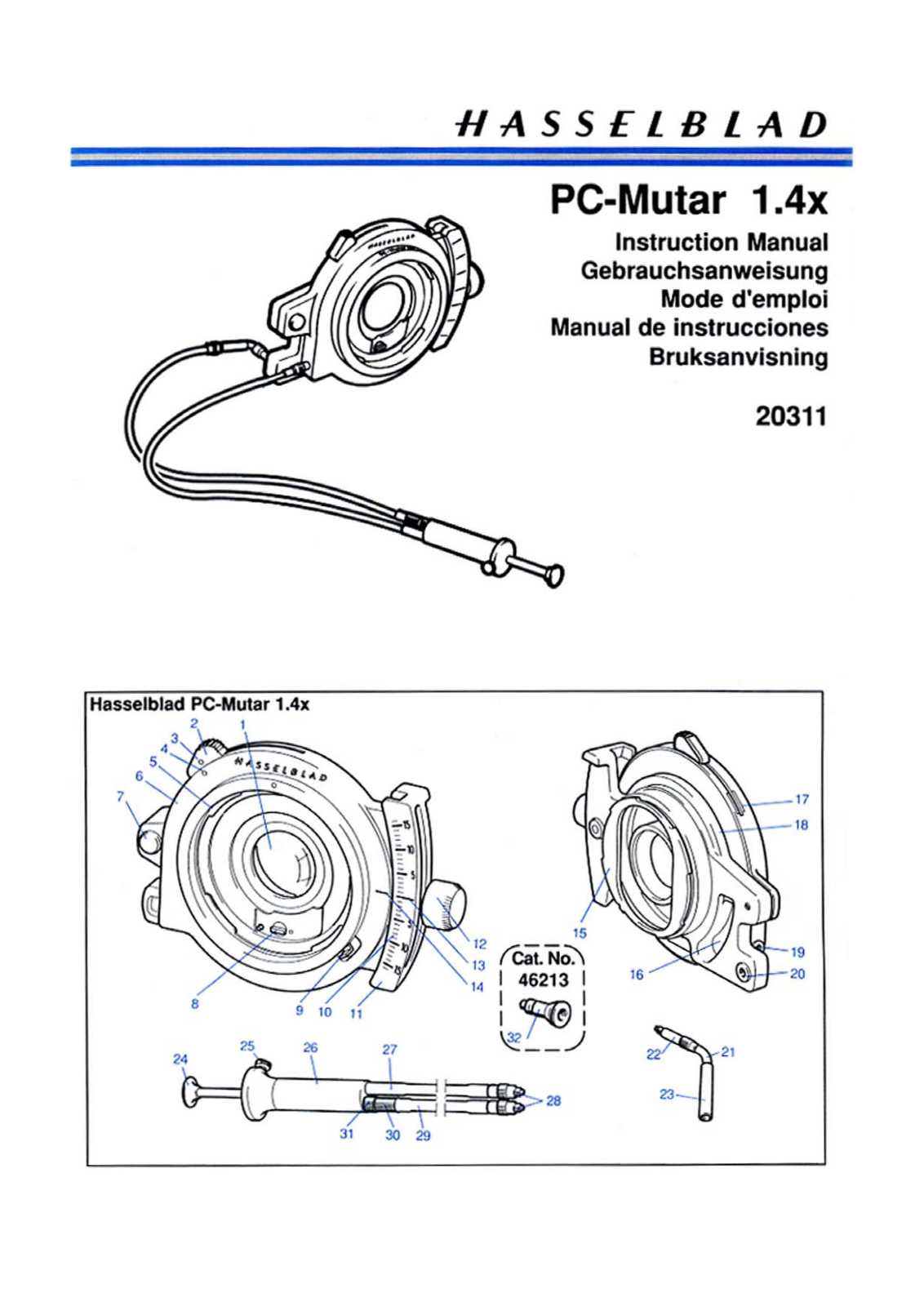 Hasselblad PC-MUTAR 1.4X User Manual