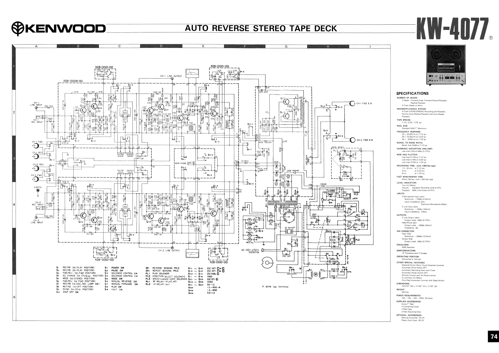 Kenwood KW-4077 Service Manual