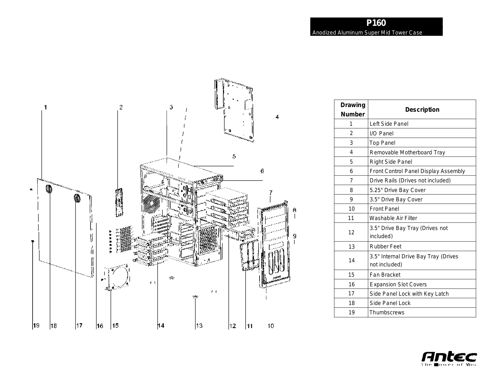 Antec P160 User Manual - ManualMachine.com