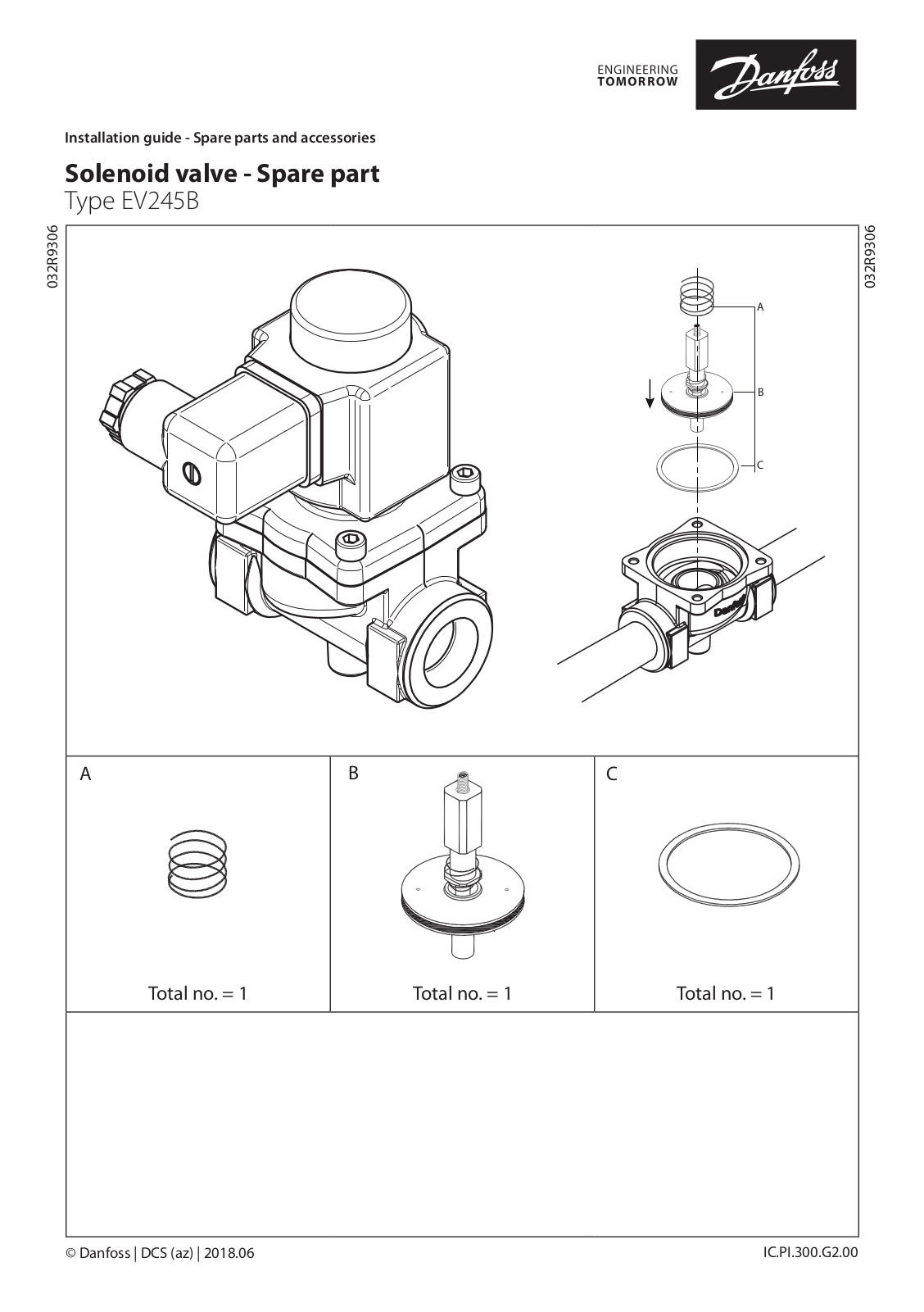 Danfoss EV245B Installation guide