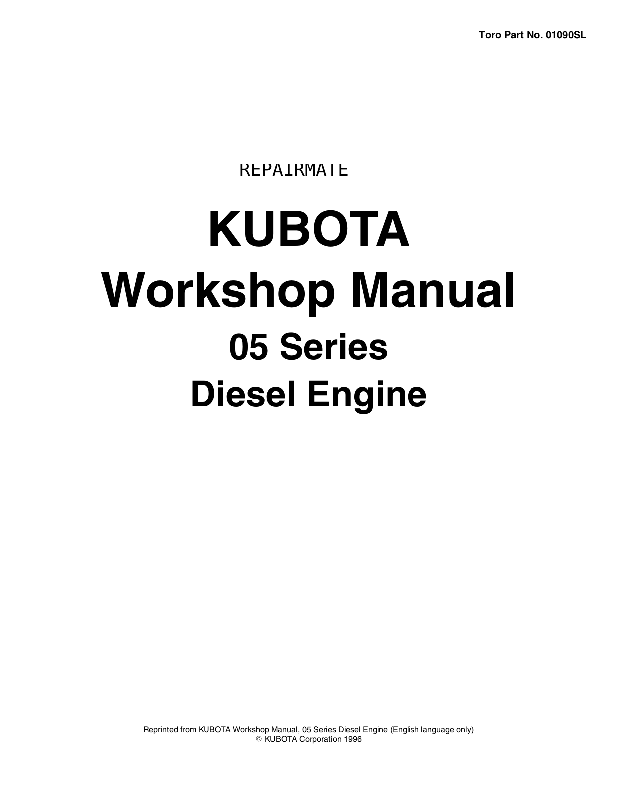 Kubota 05 Service Manual - ManualMachine.com