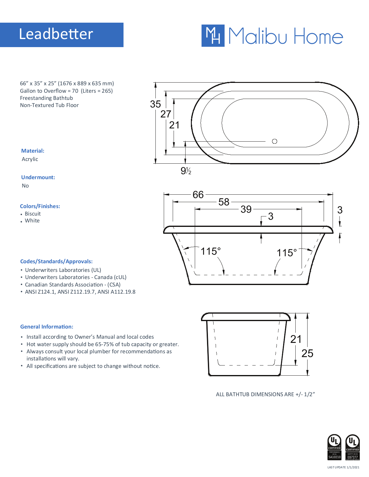 Malibu Home MLHM1726 Specifications - ManualMachine.com