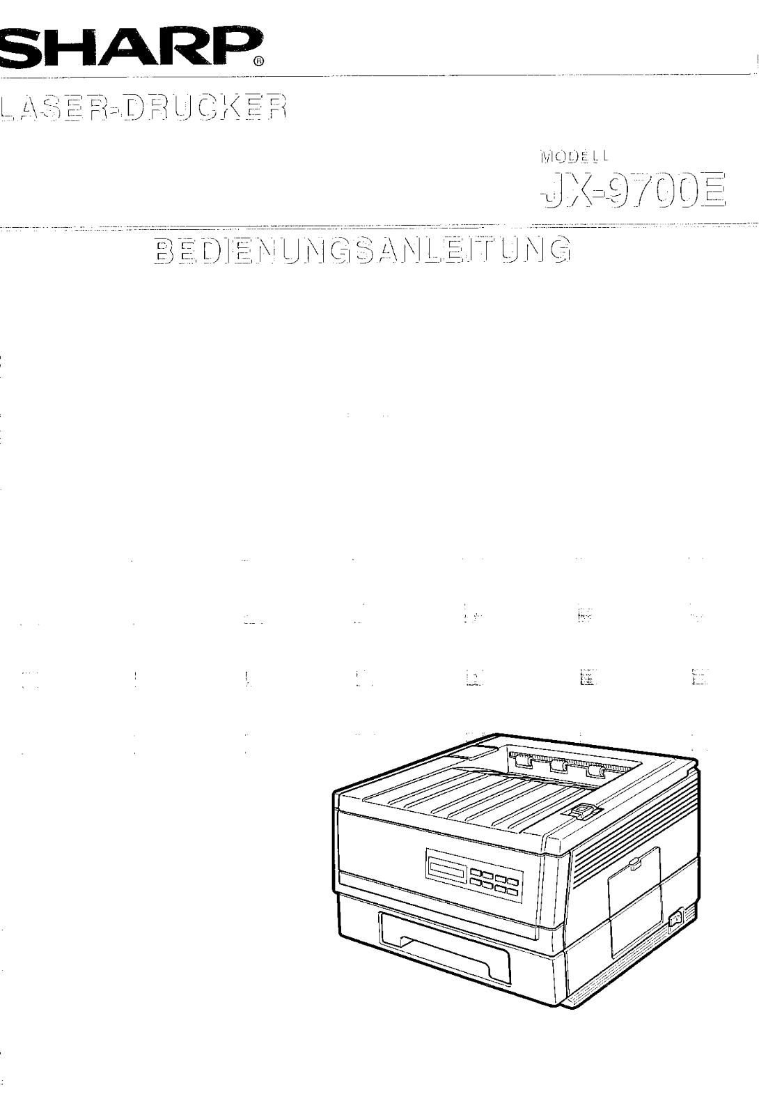 Sharp JX-9700E User Manual