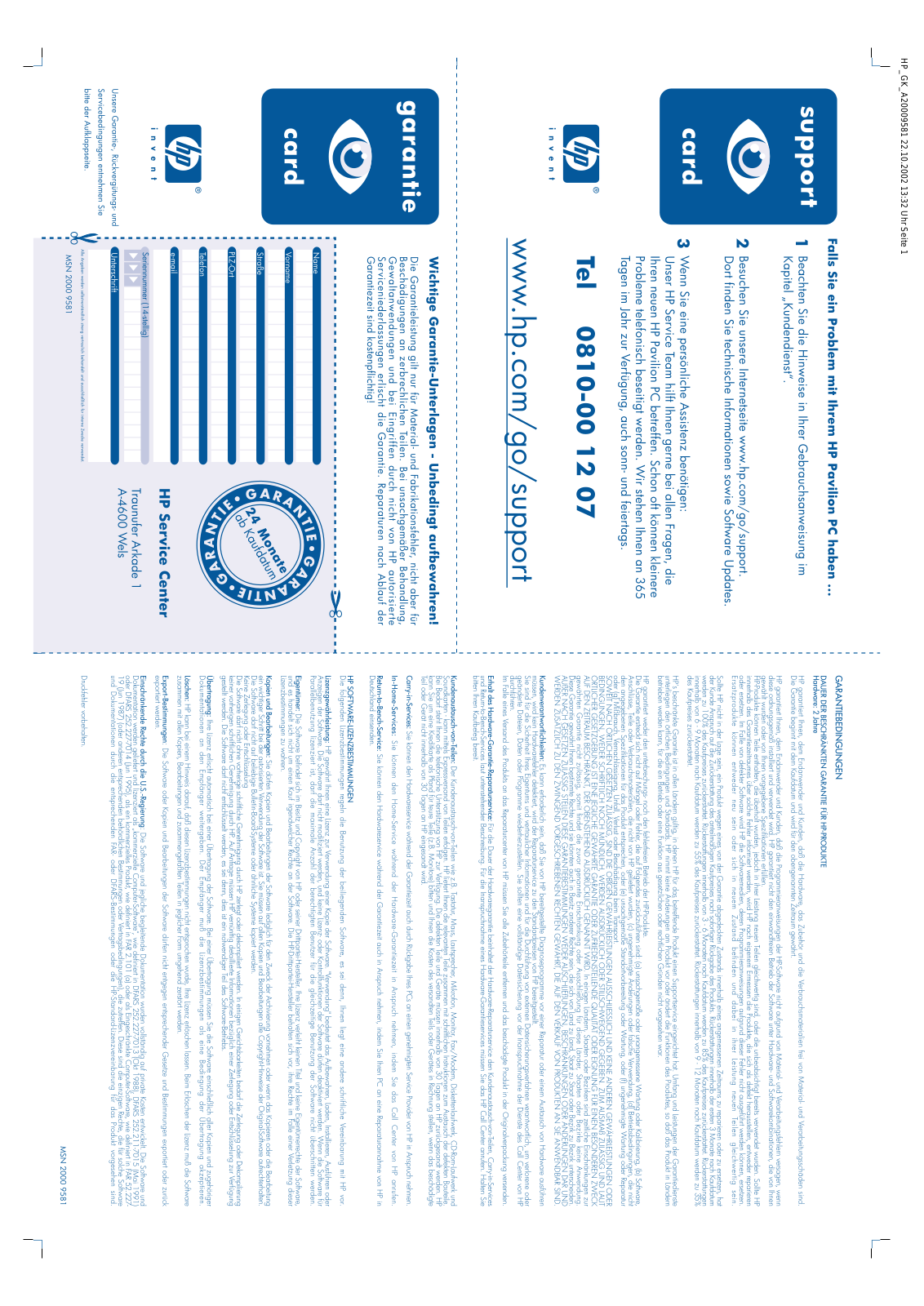 Hp PAVILION K100 User Manual