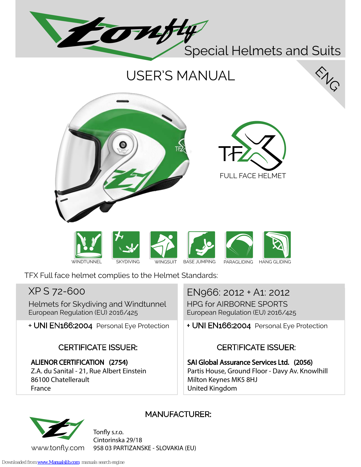 Tonfly XP S 72-600 User Manual