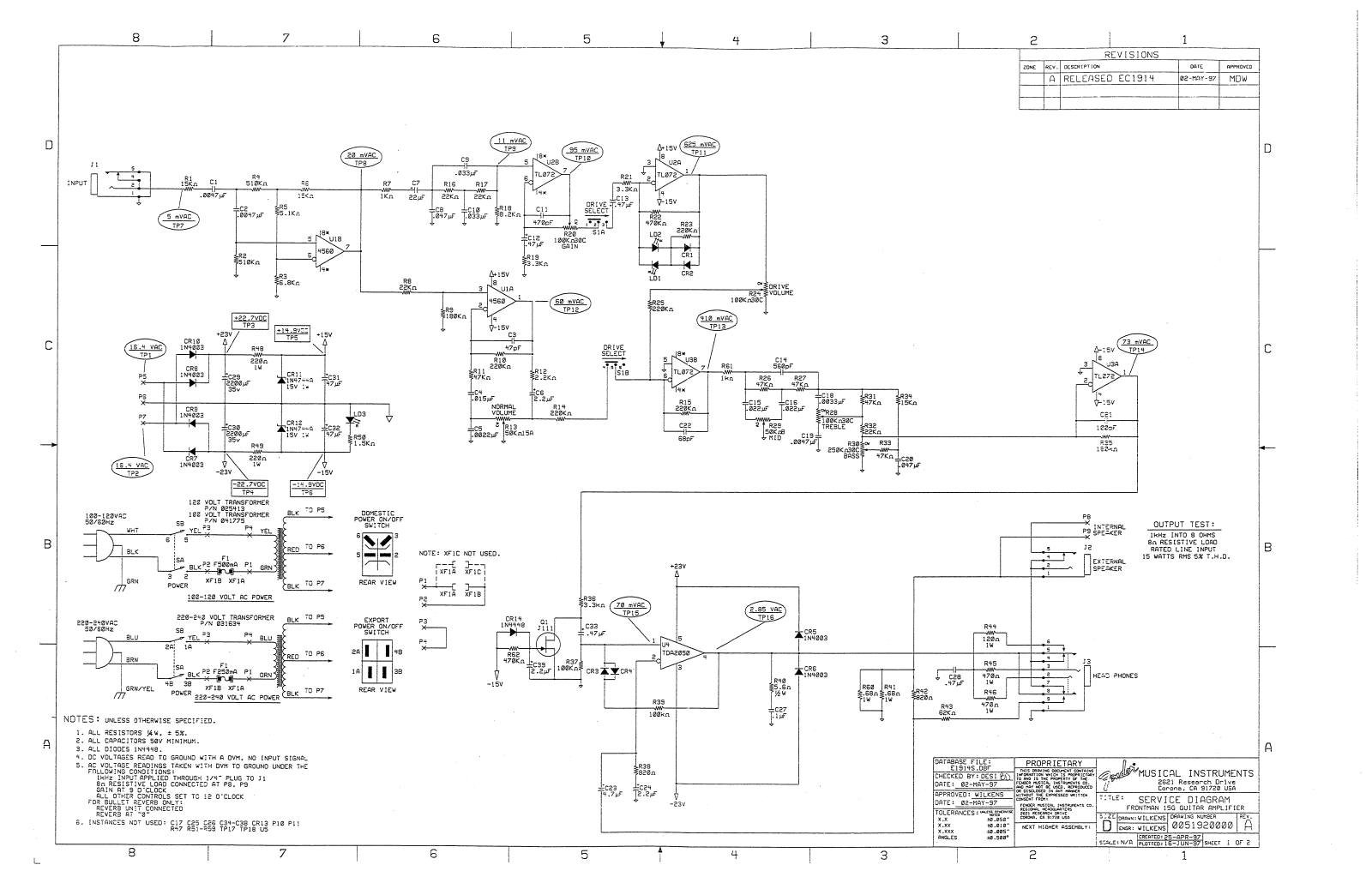 Fender 15g 15r schematic