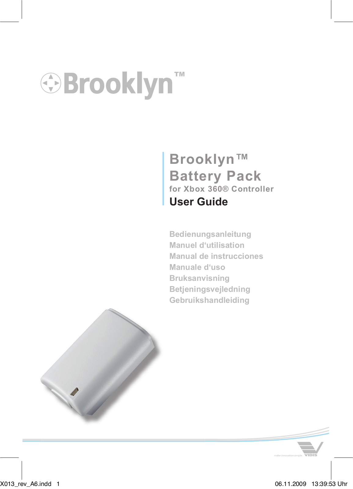 Brooklyn X013 User manual - ManualMachine.com