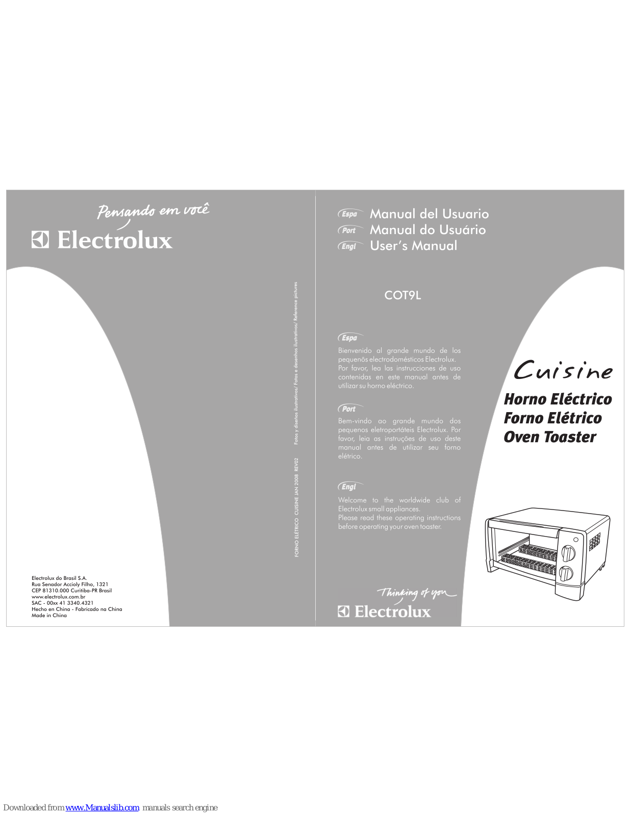 Electrolux COT9L User Manual - ManualMachine.com