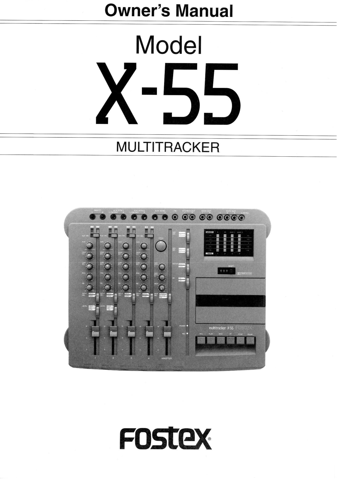 Fostex X-55 User Manual