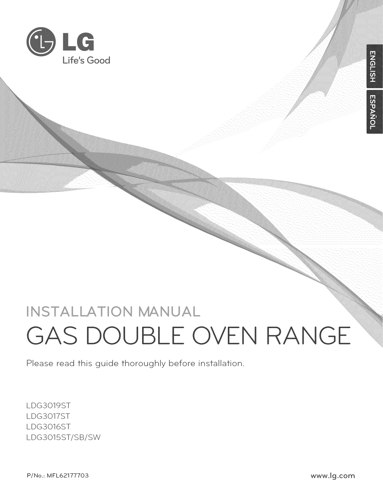 LG LDG3017ST/00, LDG3016ST/00, LDG3015ST/00, LDG3015SW Installation Guide