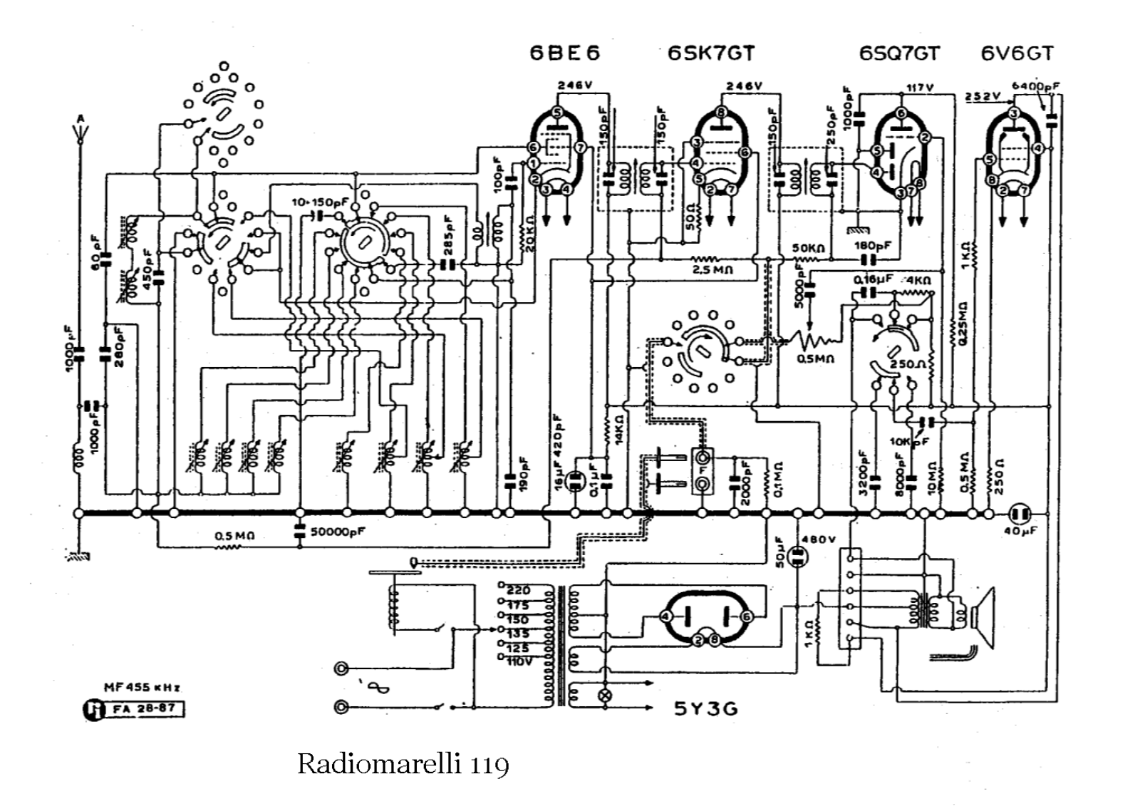 Radiomarelli 119 schematic - ManualMachine.com