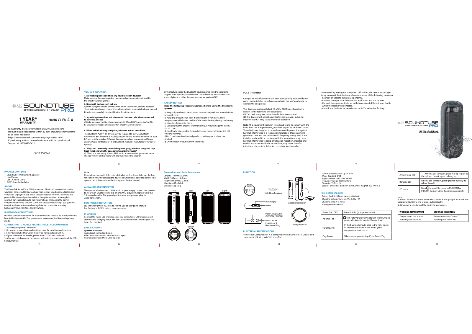 VisionTek SPEAKER User Manual