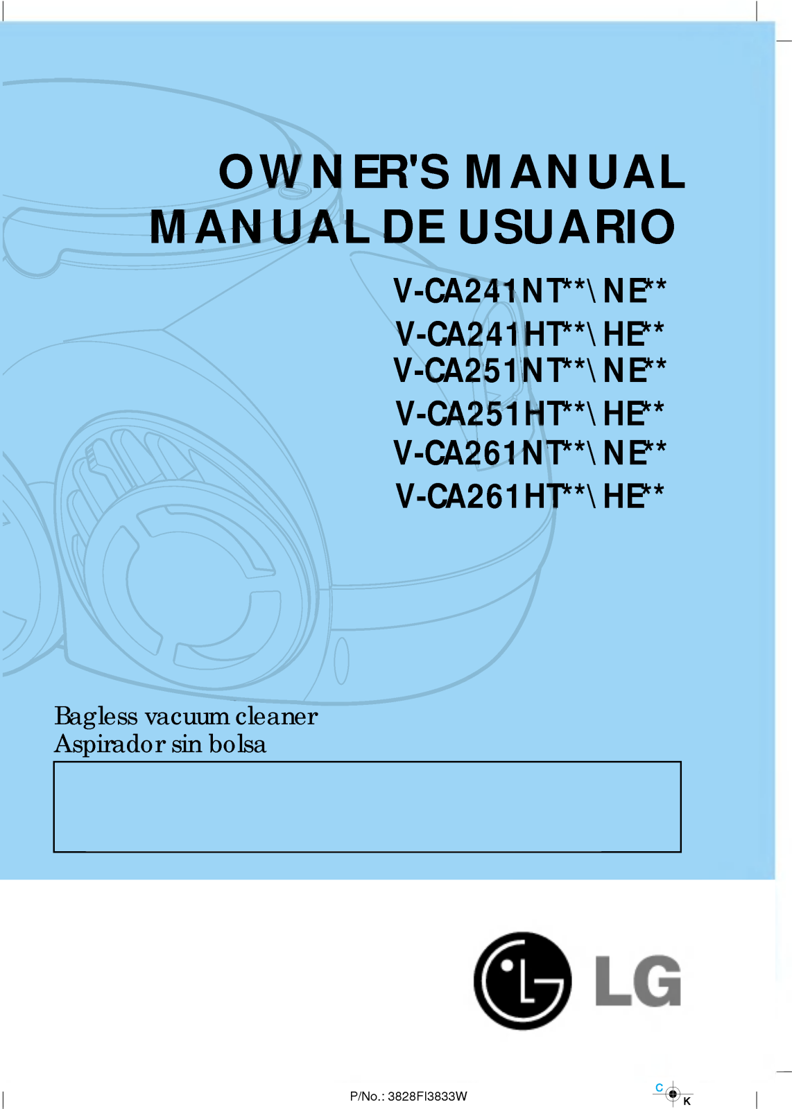 LG V-CA241HT Owner's manual