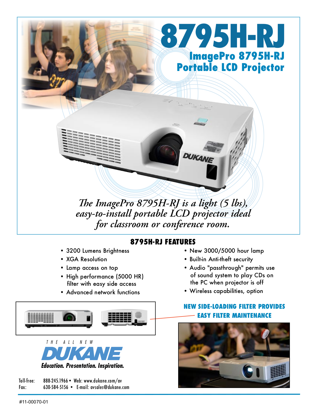 Dukane 8795H-RJ Product Sheet