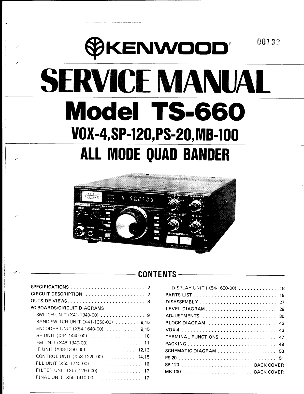 Kenwood TS-660 Service Manual