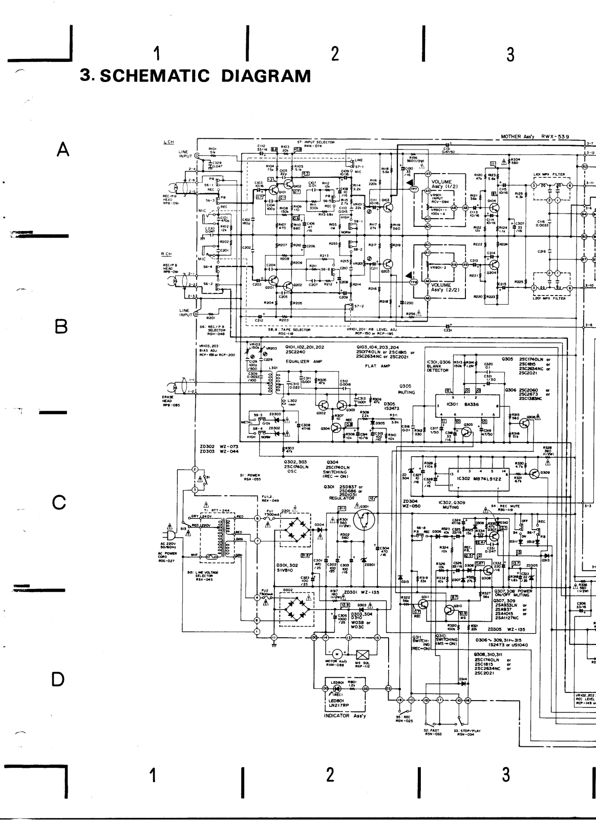 Pioneer CT-4 Schematic