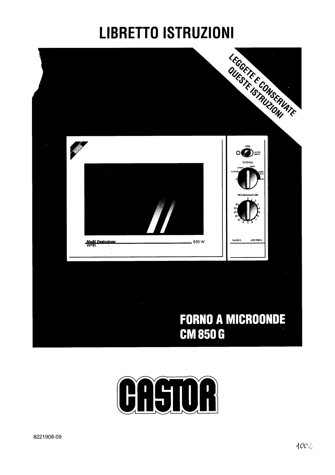 Castor CM850G Instructions Manual