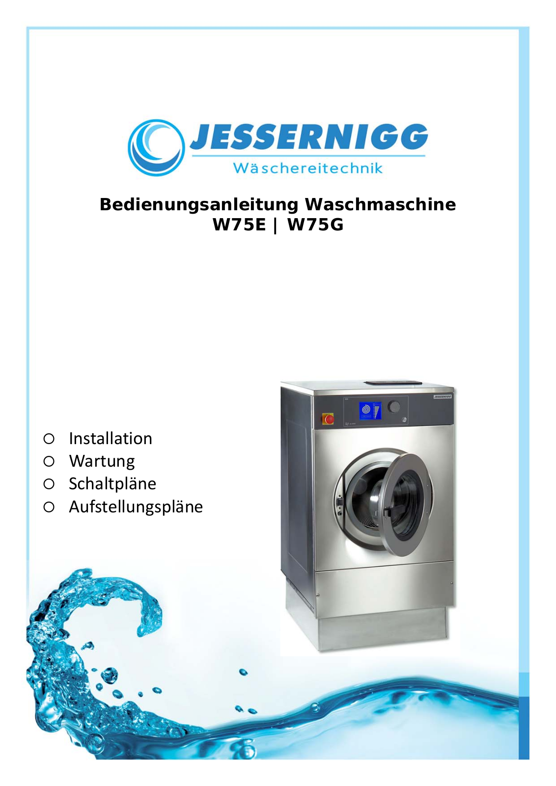 Jessernigg W75G, W75E User Manual