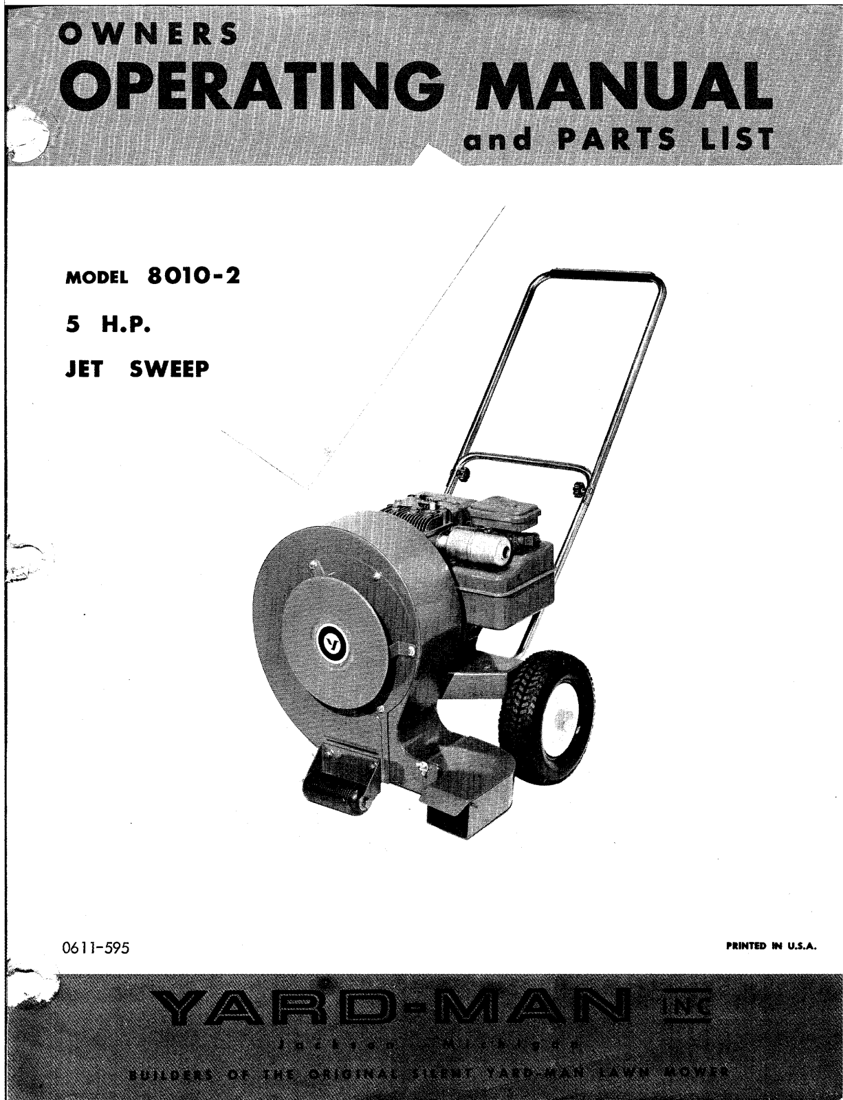 Mtd 8010-2 owners Manual