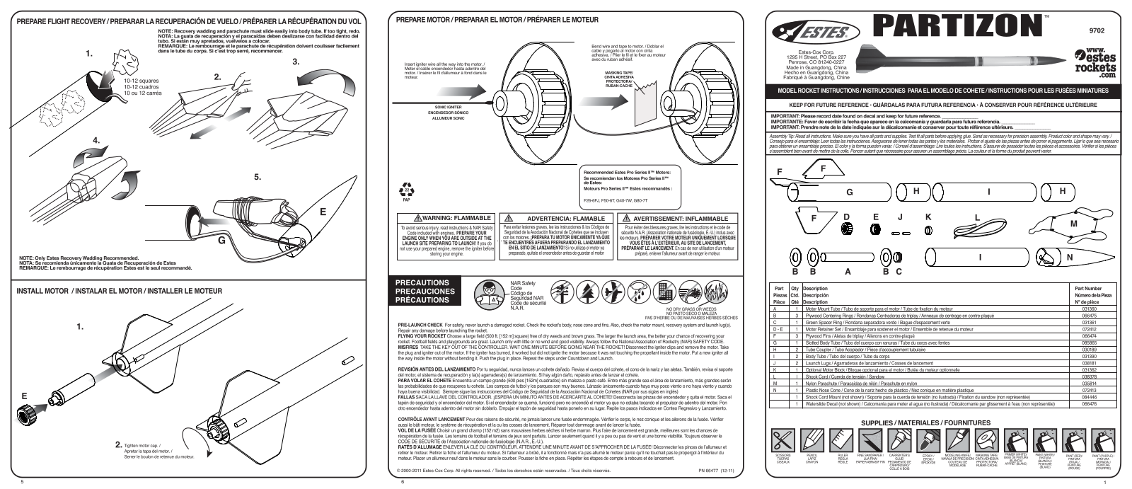 ESTES Partizon User Manual