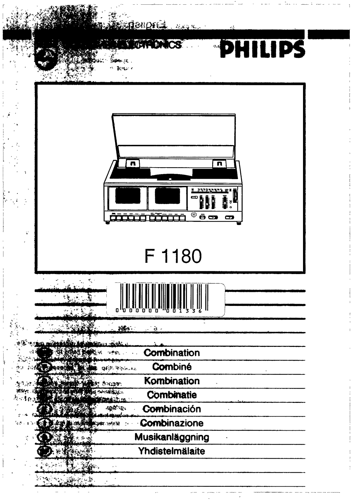 Philips F1180 User Manual