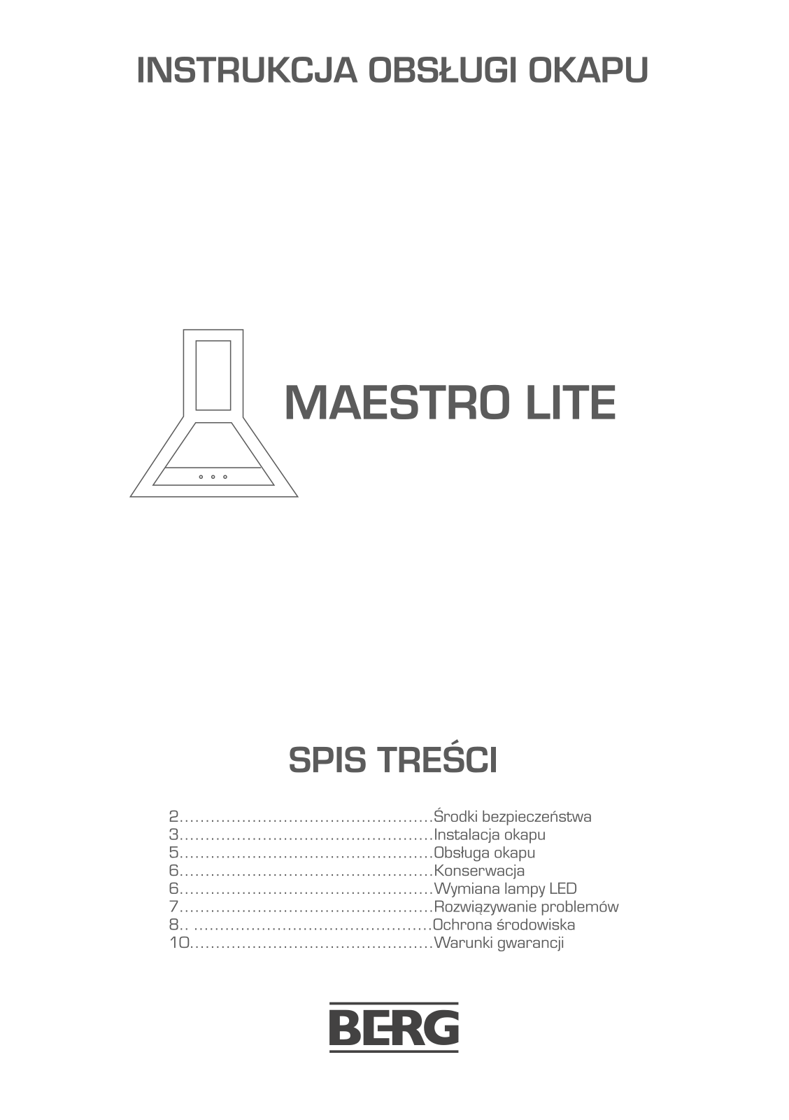 BERG Maestro Lite User guide - ManualMachine.com