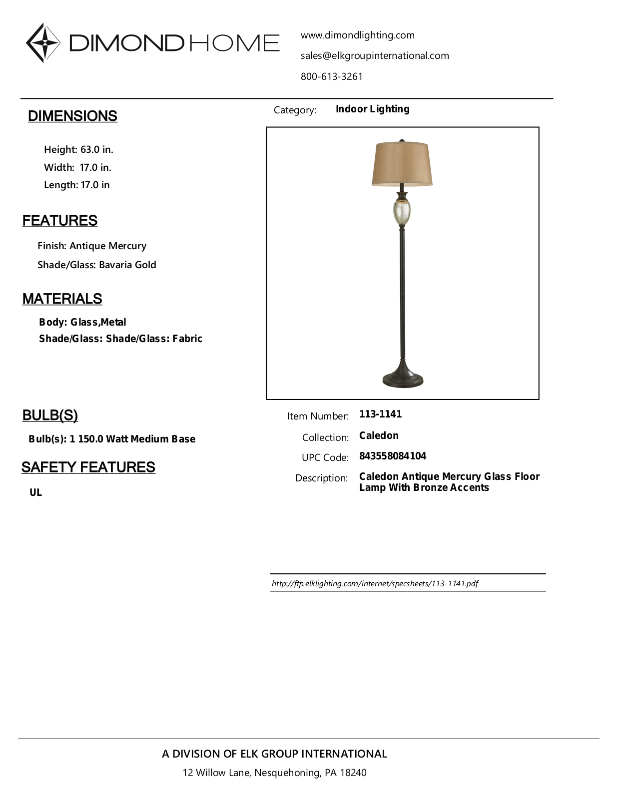 ELK Home 1131141 User Manual