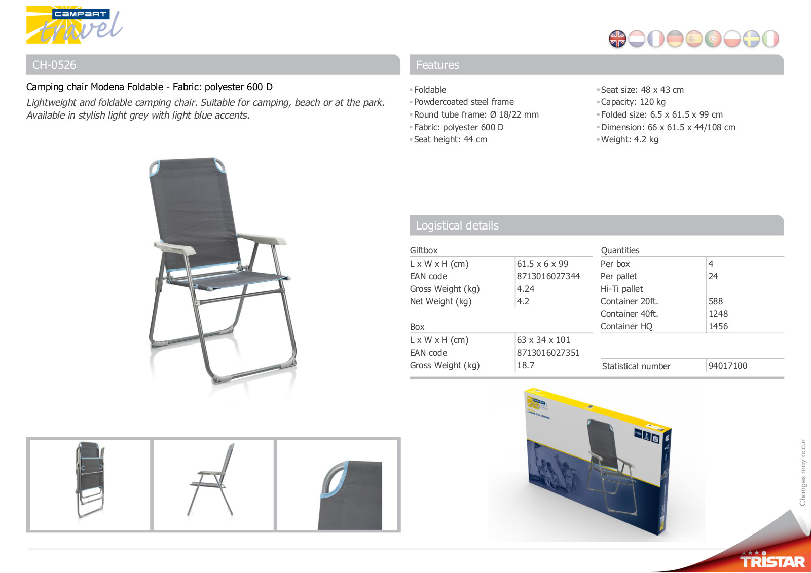 Tristar CH-0526 User Manual