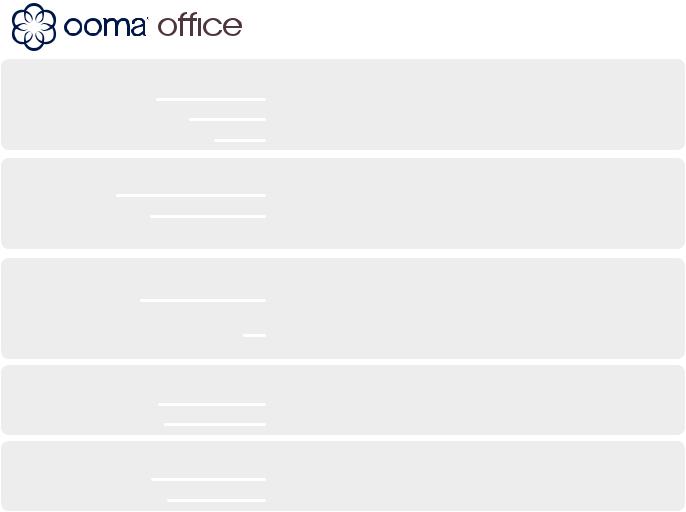 Ooma Office Shortcut Guide