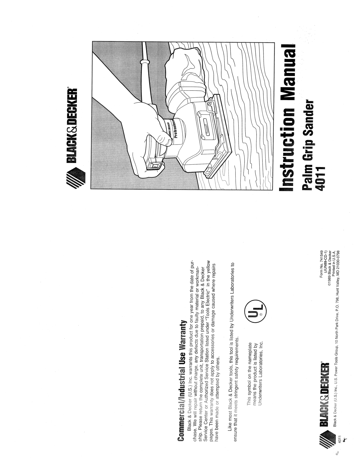 Black & Decker 4011 User Manual