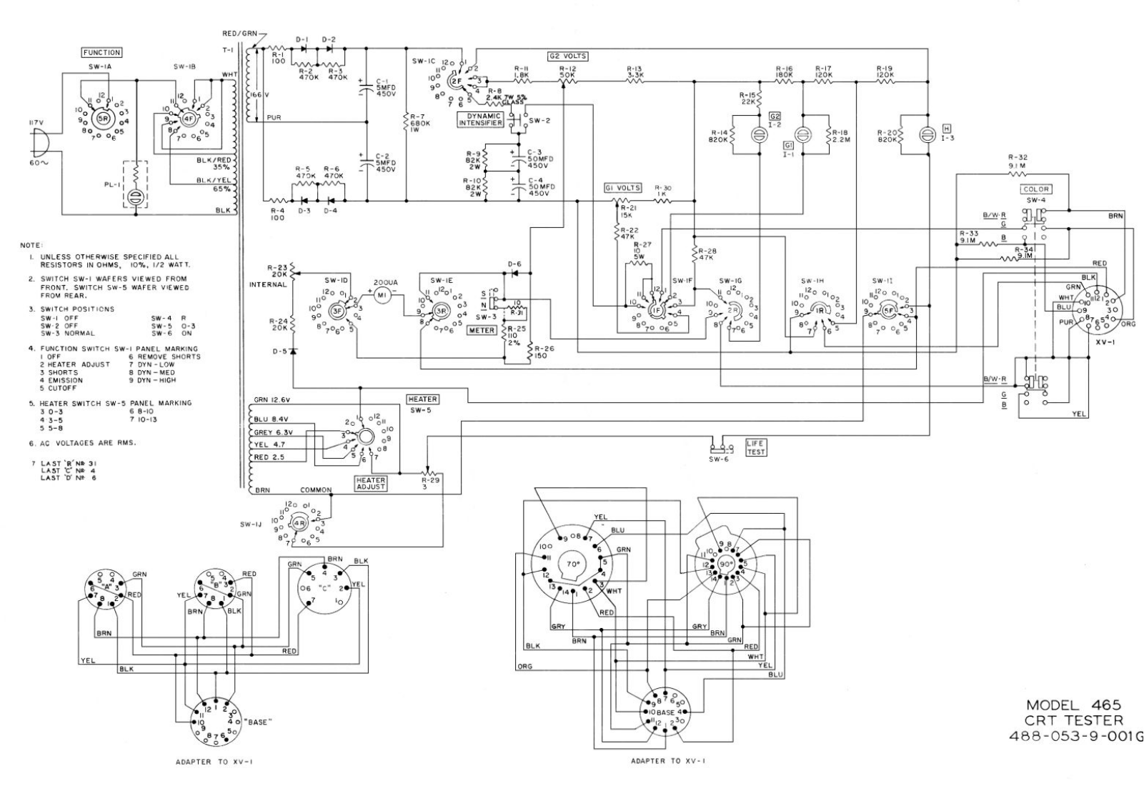 Bruel Kjaer 465 crt schematic - ManualMachine.com