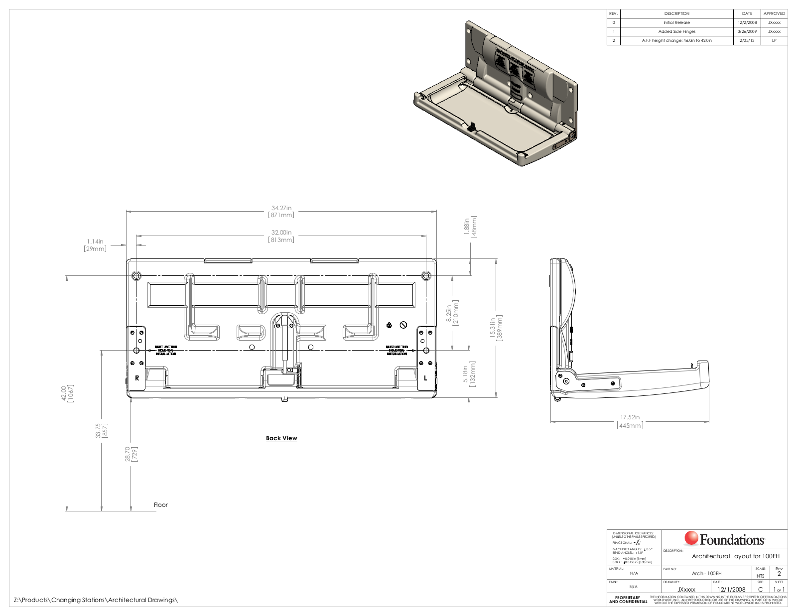 Foundations EAKF1060 Dimensions - ManualMachine.com