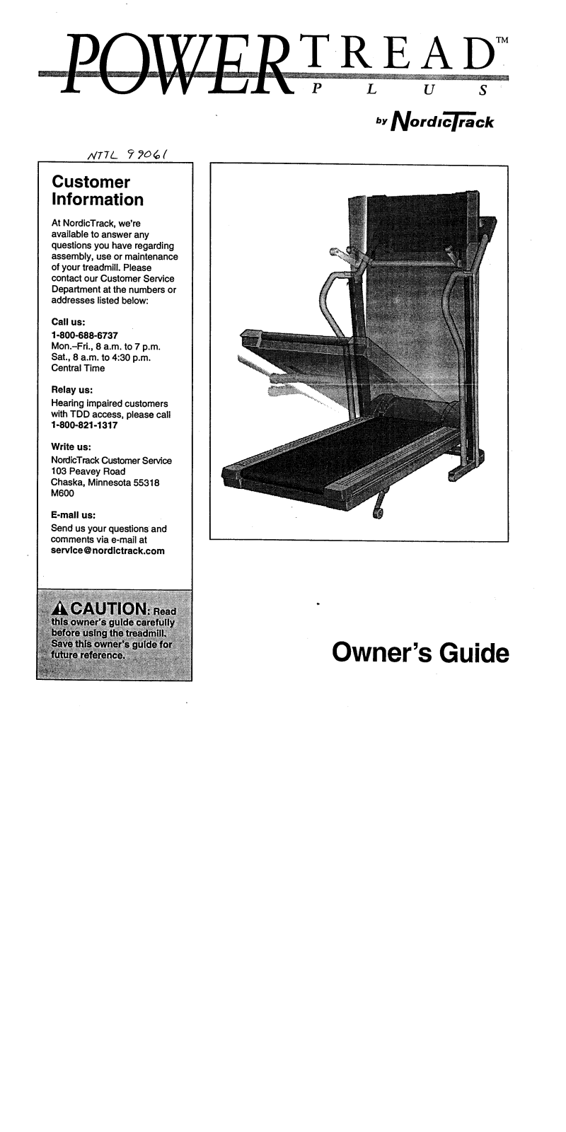 NordicTrack NTTL99061 Owner's Manual