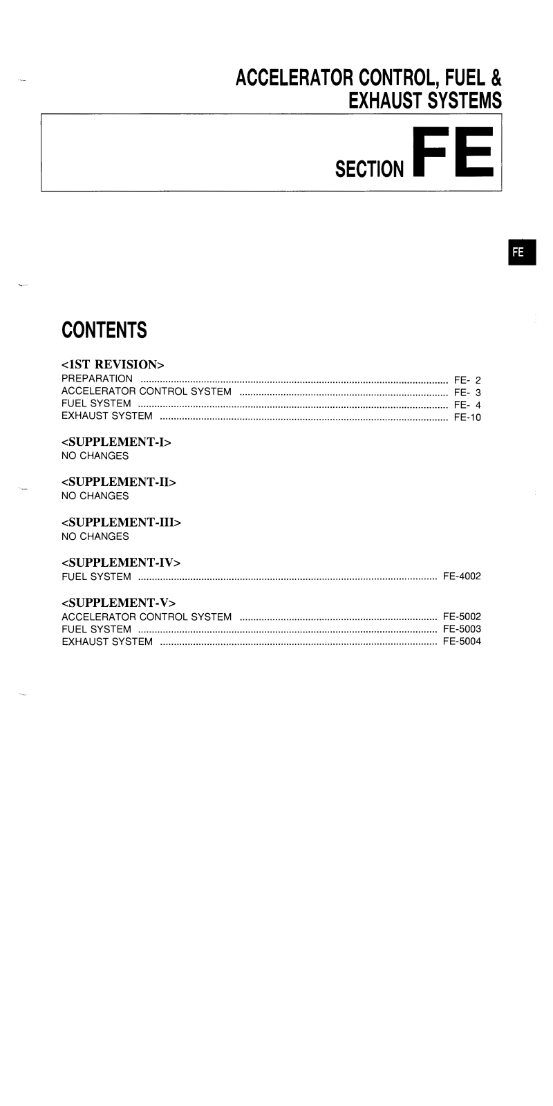 Nissan EF,EC Service Manual