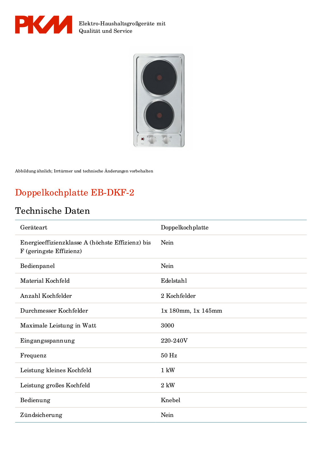 PKM EB-DKF2 User Manual