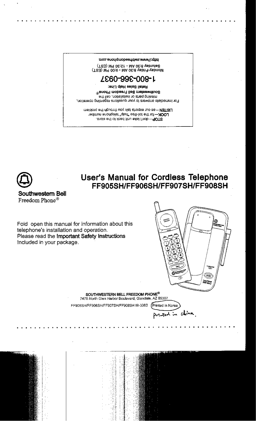 Continental Conair FF905TE User Manual