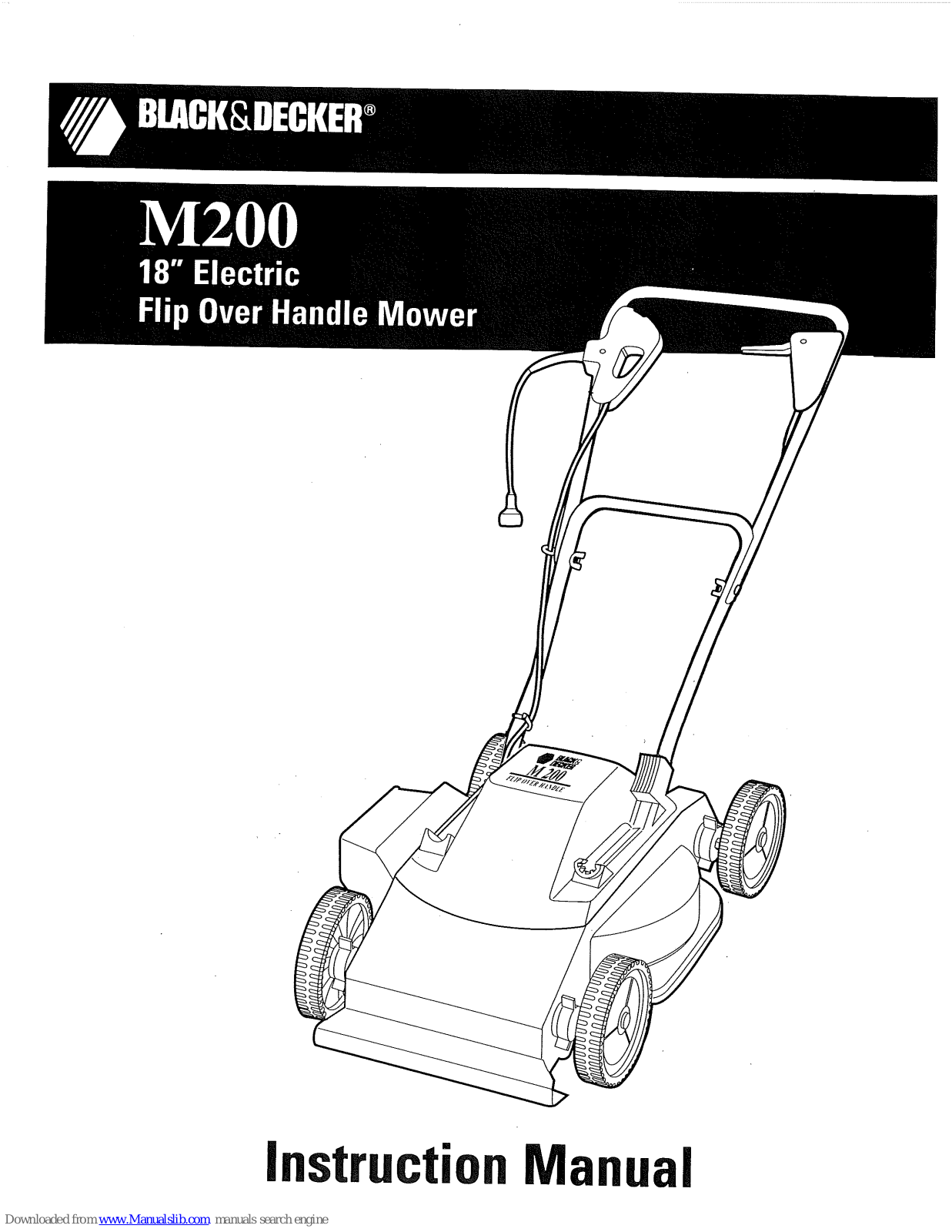 Black & Decker M200 Instruction Manual