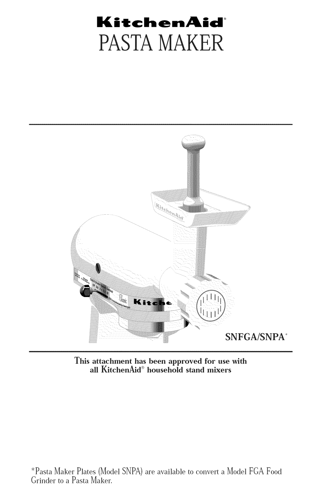 KitchenAid SNPA-0 Owner’s Manual