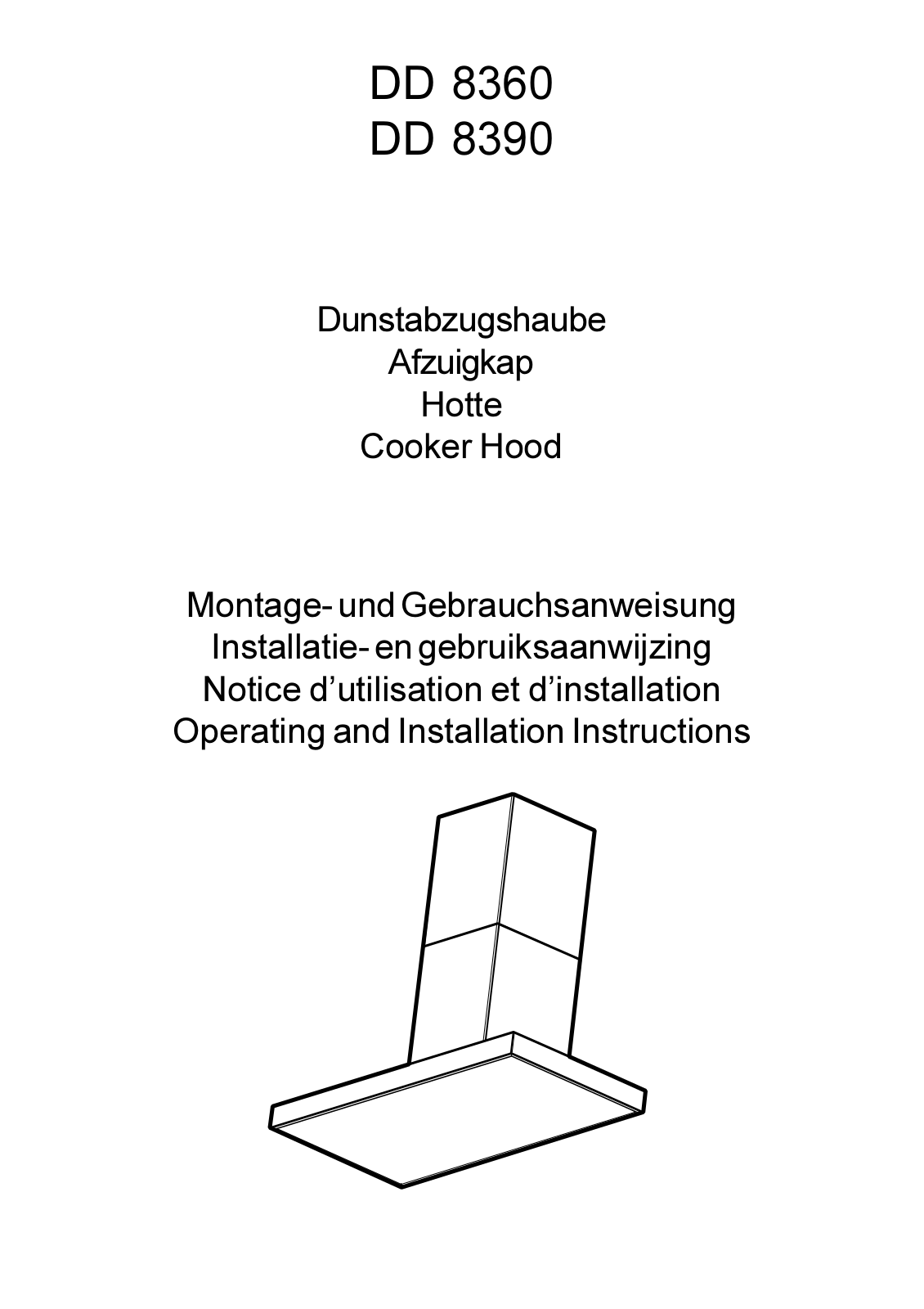 Aeg DD8360, DD8390 Operating Manual