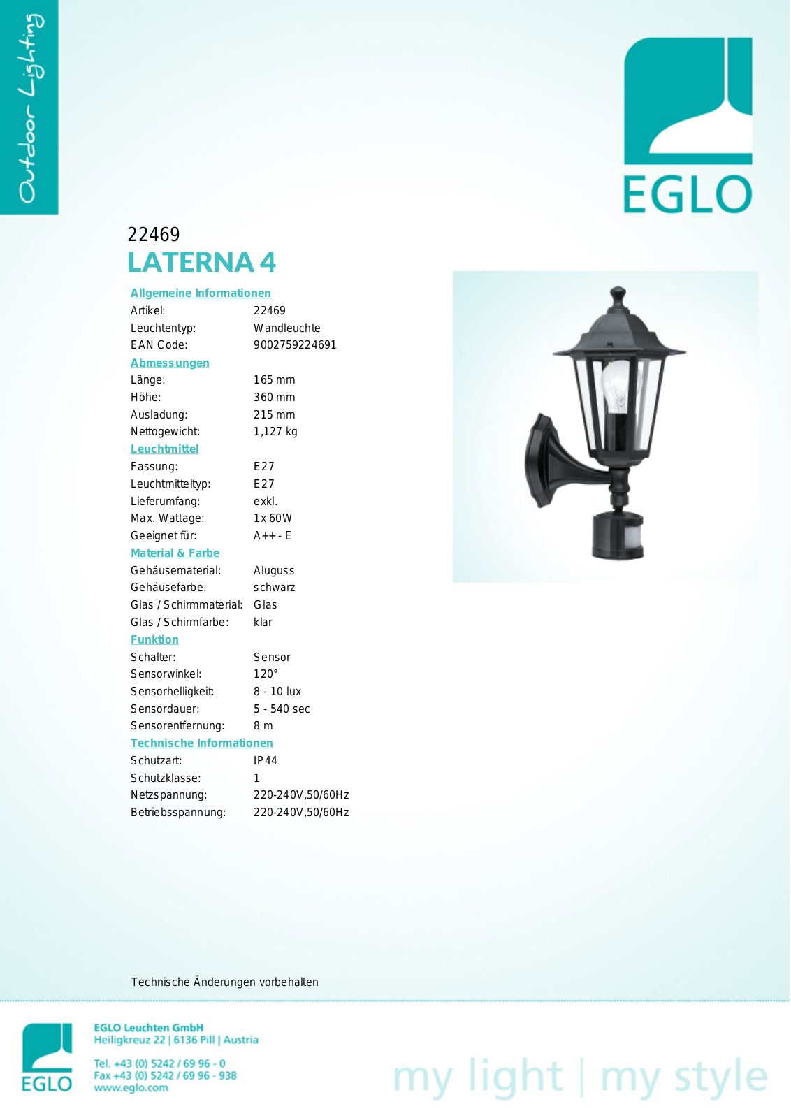 Eglo 22469 User Manual