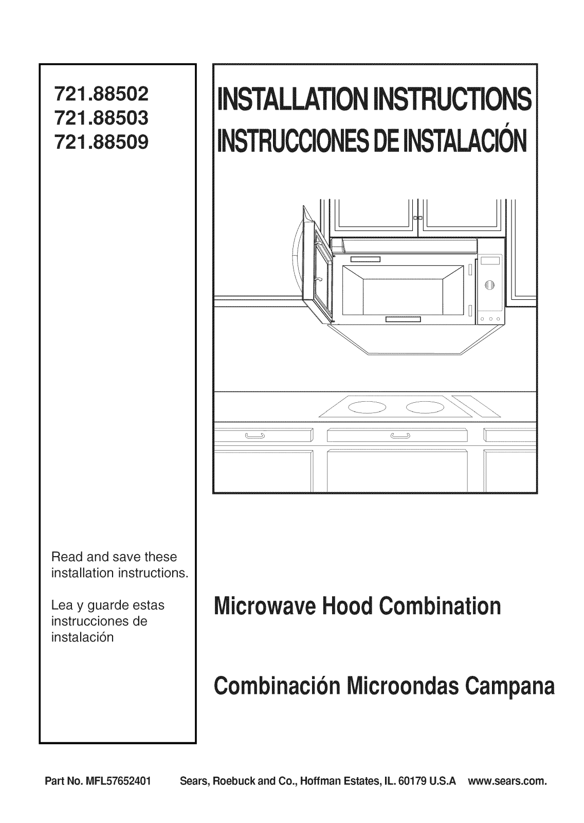 Kenmore Elite 72188502800, 72188503800, 72188509800 Installation Guide - ManualMachine.com