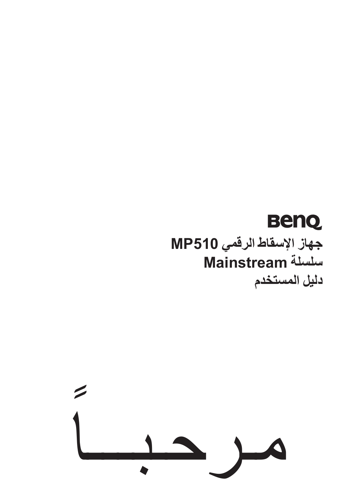 Benq MP510 User Manual