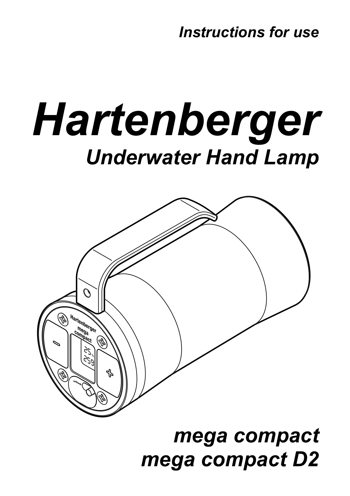 Hartenberger mega compact, mega compact D2 Instructions For Use Manual