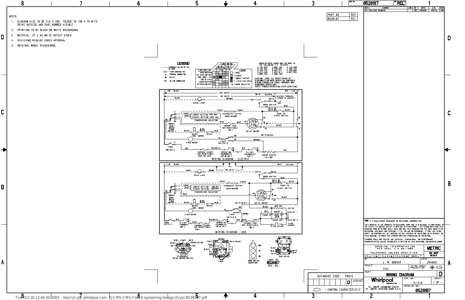 Whirlpool IM80000 Parts Diagram