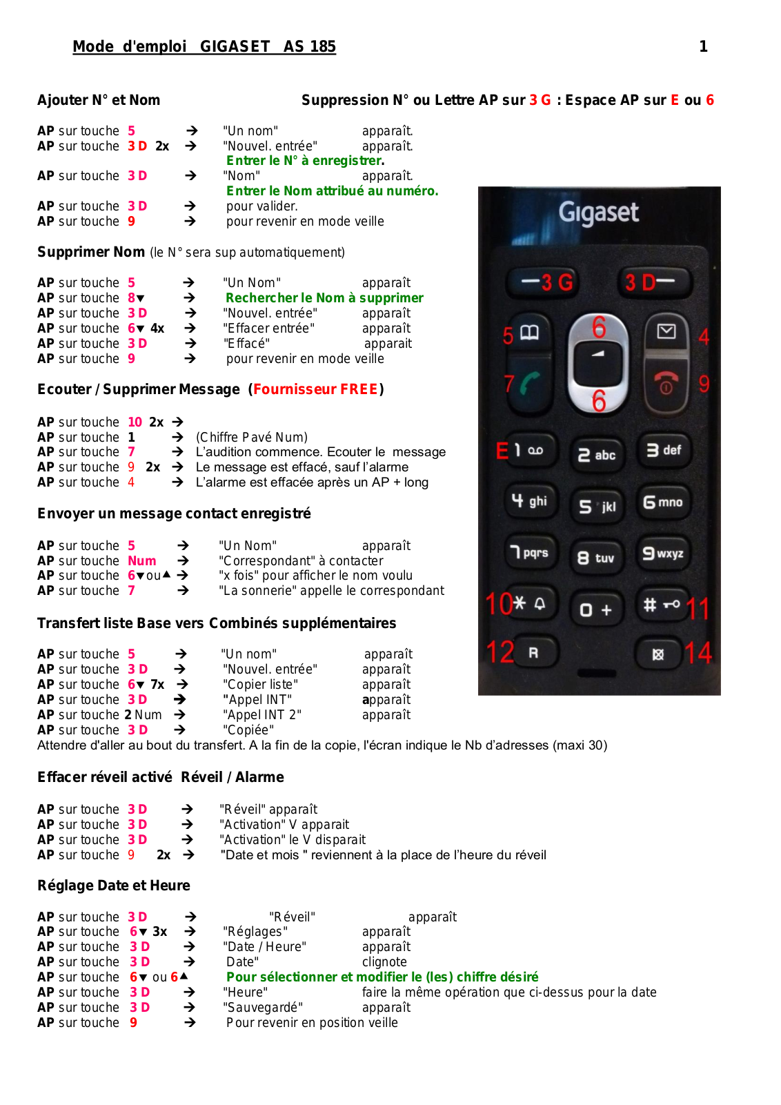 Gigaset AS18H User Manual