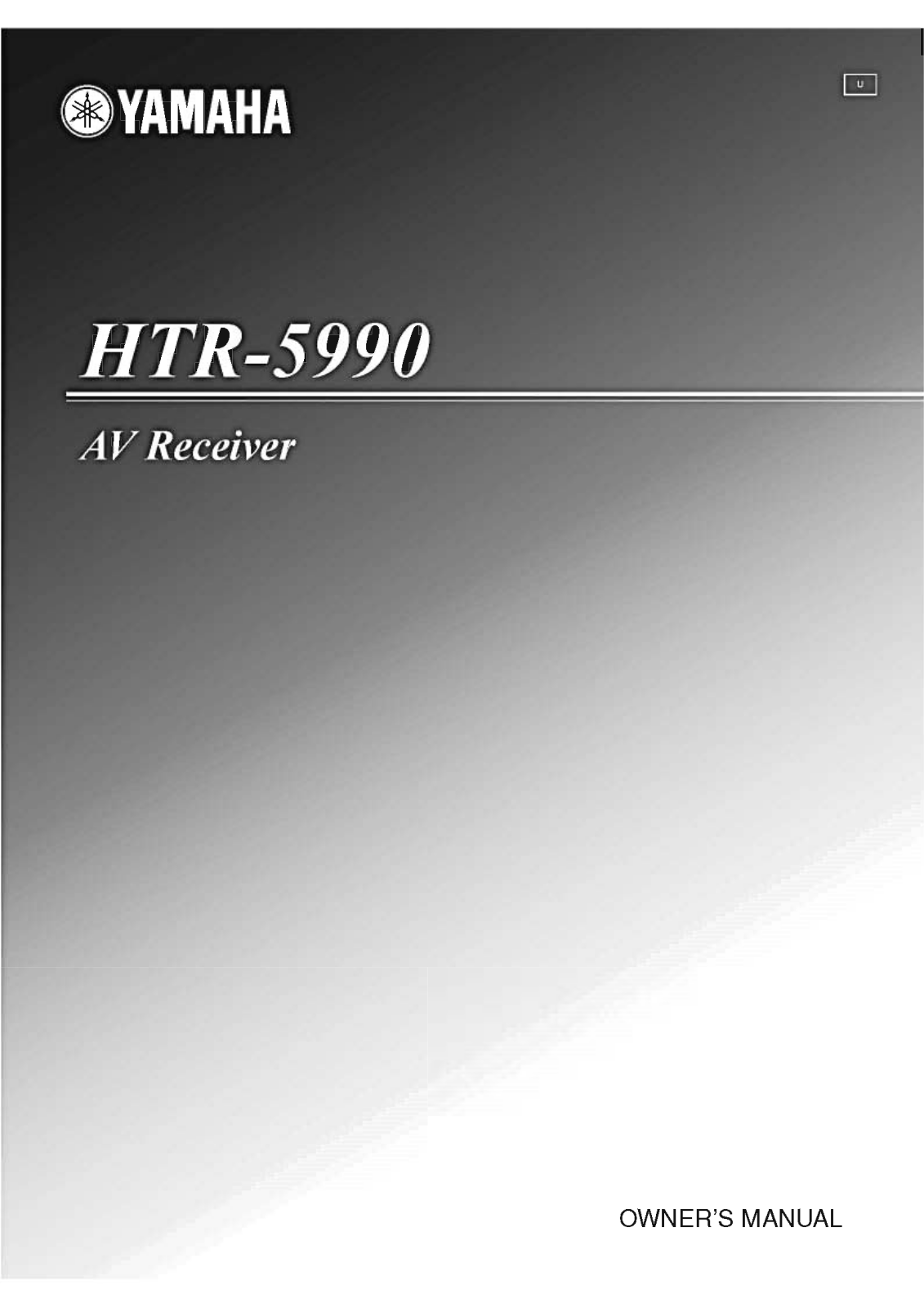 Yamaha HTR-5990 Owners Manual