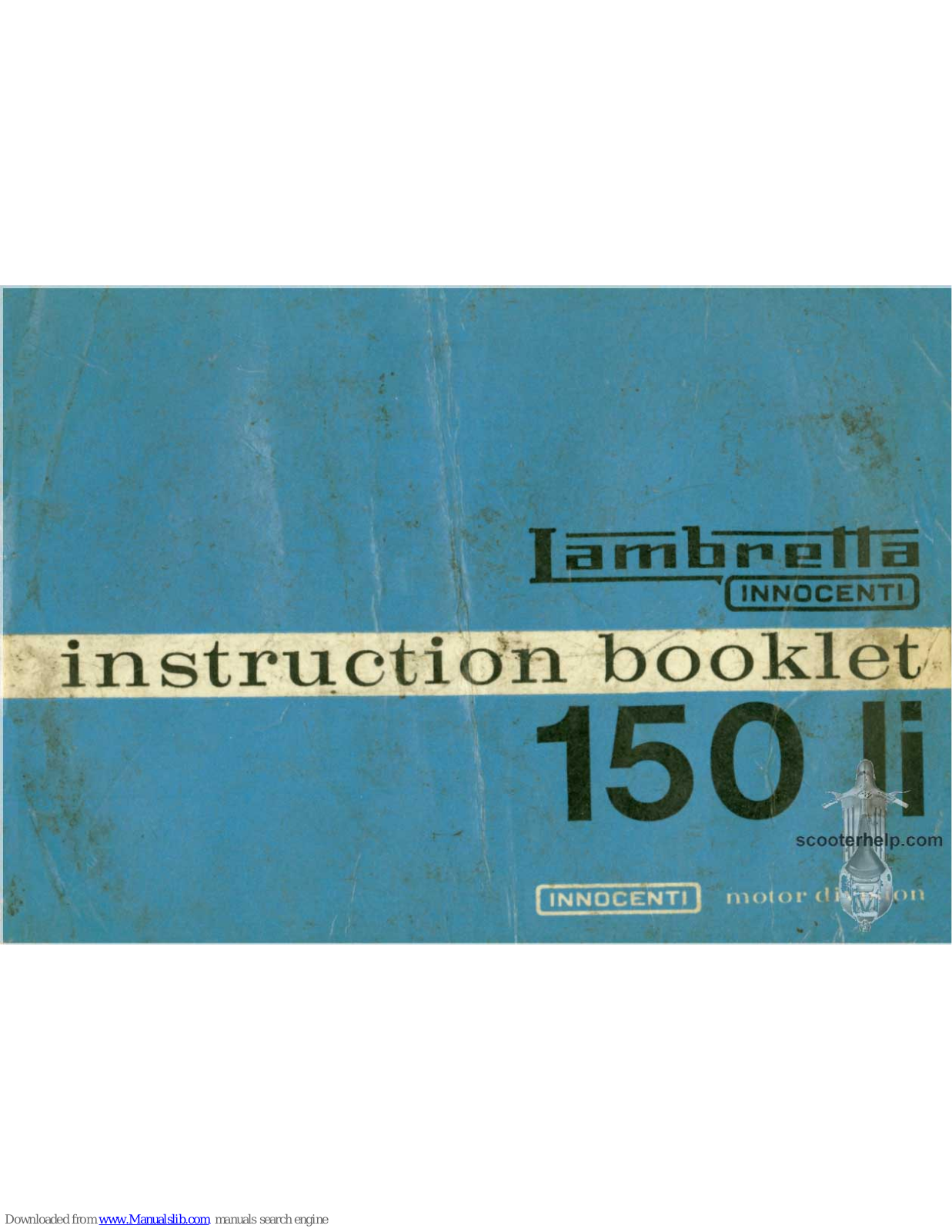 Lambretta 150 li Instruction Booklet