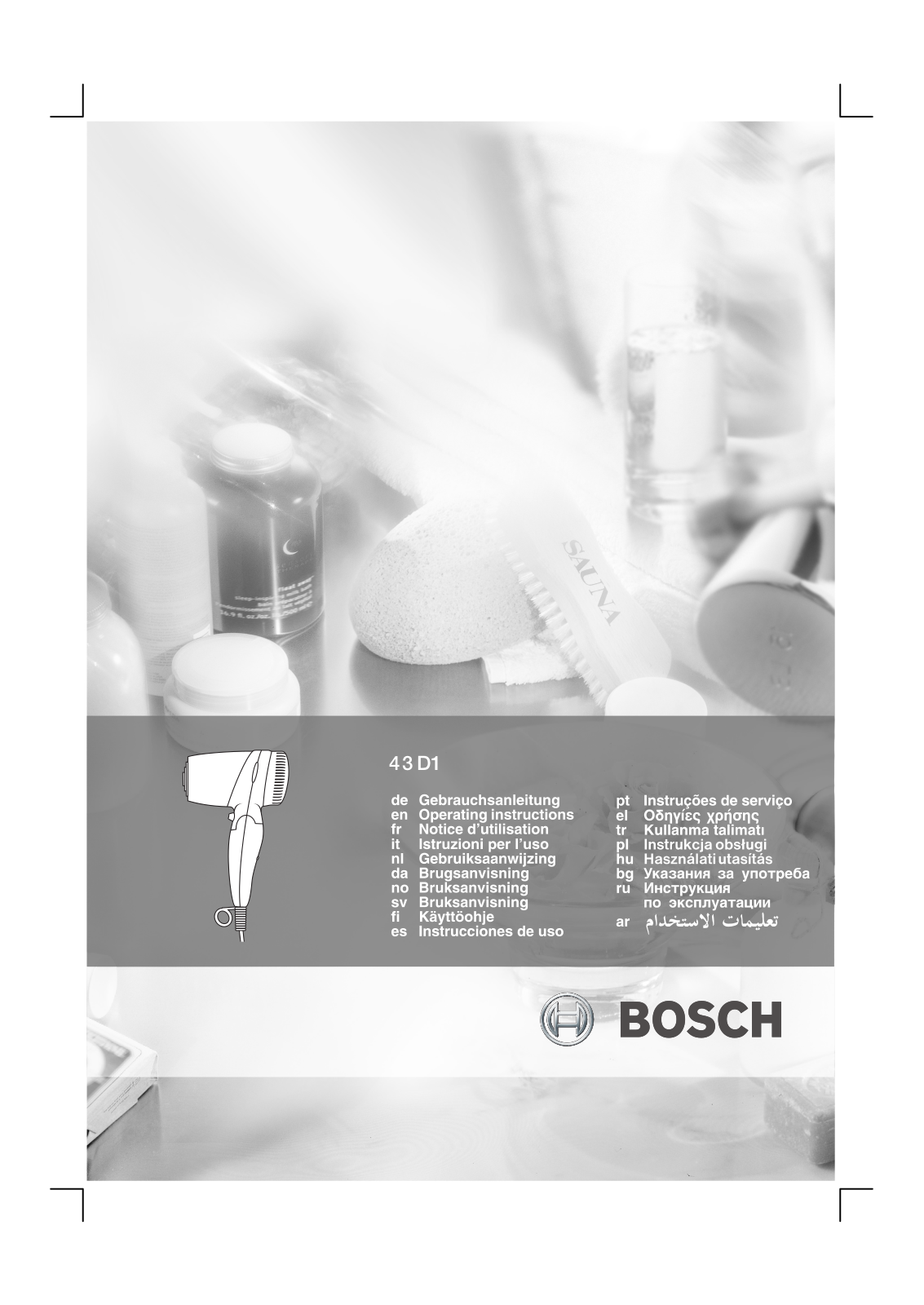 Bosch PHD 1100 User Manual