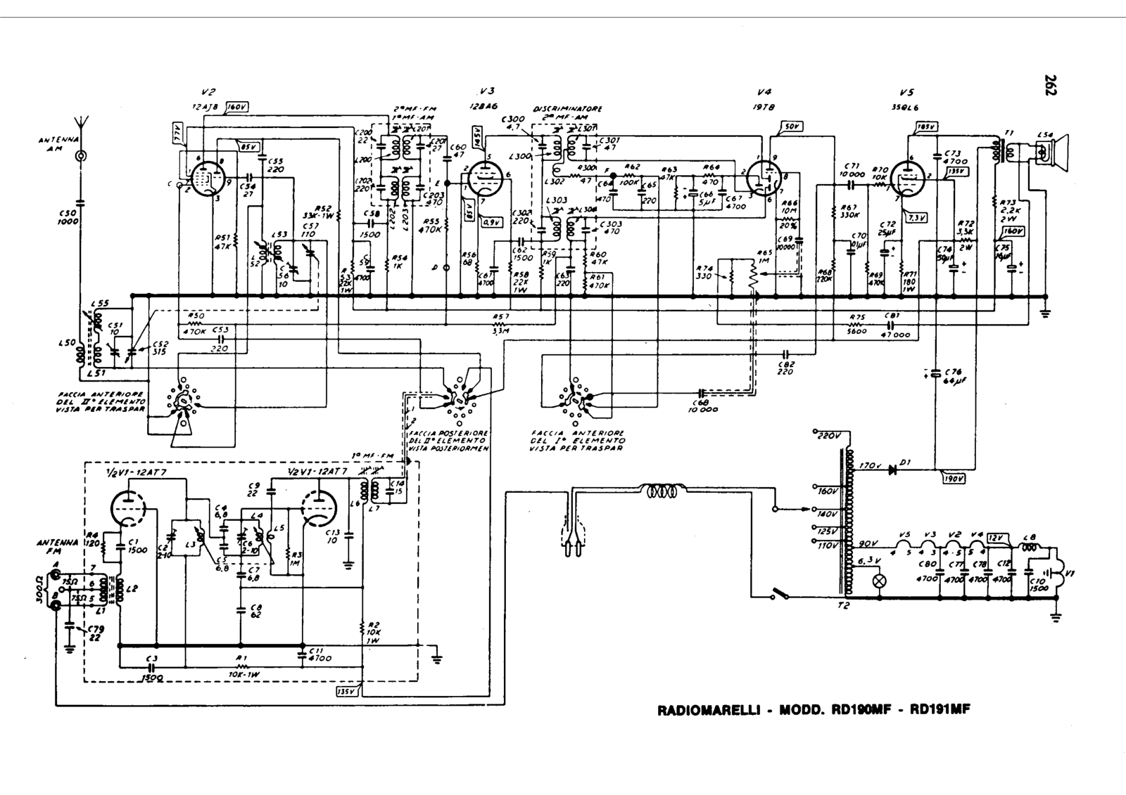 Radiomarelli rd190mf schematic